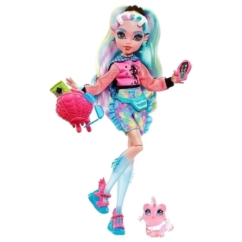 Модна лялька Monster High Lagoona Blue з барвистим мелірованим волоссям - Pampik - 2