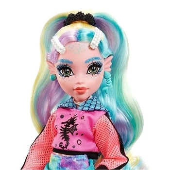 Модна лялька Monster High Lagoona Blue з барвистим мелірованим волоссям - Pampik - 5