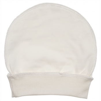 Шапочка Twins для новородженных, интерлок, 0-3 мес., ecru, светло-бежевый (W125-ШT-202) - Pampik