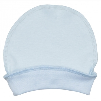 Шапочка Twins для новородженных, интерлок, 0-3 мес., blue, голубой (W125-ШT-04) - Pampik