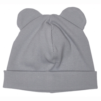 Шапочка Twins Ego з вушками, 6-12 міс., grey, сірий (W127-ШTE-10) - Pampik
