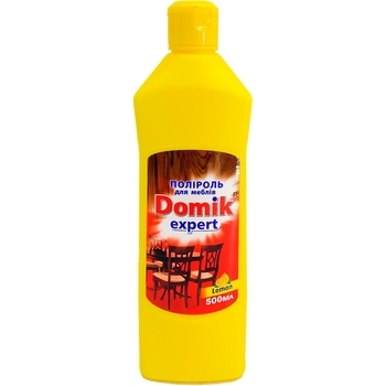 Гель Domik Expert полироль для мебели Лимон, 500 мл - Pampik