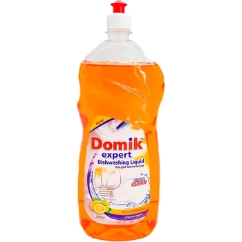 Гель для миття посуду Domik Expert із лимоном, 1500 мл - Pampik