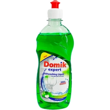 Гель для миття посуду Domik Expert із яблуком, 500 мл - Pampik