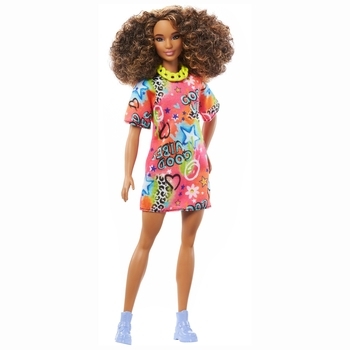 Кукла Barbie Модница в ярком плетье-футболке (HJT00) - Pampik