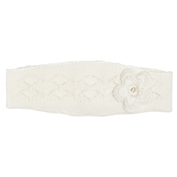 Пов'язка на голову Caramel Leo Квіточка, 0-12 міс., ecru, світло-бежевий (ST-1600-EC) - Pampik