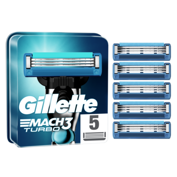 Сменные картриджи для бритья Gillette Mach3 Turbo, 4 шт. - Pampik