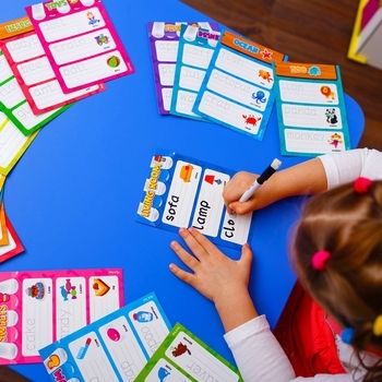 Игра развивающая Vladi Toys Академия развития, Пиши и вытирай. Первые английские слова, укр. (VT5010-24) - Pampik - 5