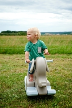 Качалка BIG Слоненок, 85x34x50 см, серый (56787) - Pampik - 8