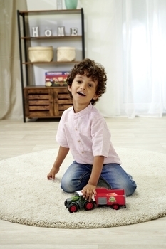 Трактор Dickie Toys Фендт з причепом, звуком та світлом, 26 см, червоний (3734001) - Pampik - 15