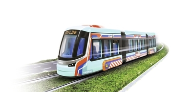 Міський трамвай Dickie Toys Сіменс Авеніо, 41.5 см, бірюзовий (3747016) - Pampik - 2