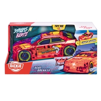Автомобіль Dickie Toys Швидкісний біт, зі звуком та світлом, 20 см, червоний (3763010) - Pampik - 5