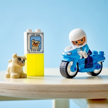 Конструктор LEGO DUPLO Поліцейський мотоцикл, 5 деталей (10967) - Pampik - 4