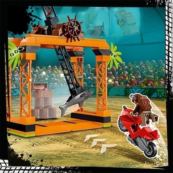Конструктор LEGO City Stuntz Каскадерське завдання "Напад Акули", 122 деталі (60342) - Pampik - 6