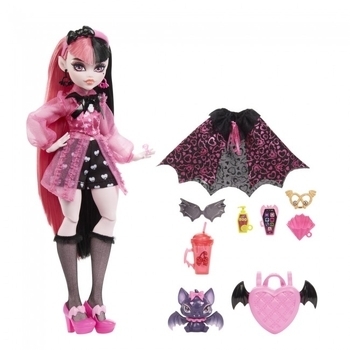 Лялька Mattel Monster High Монстро-класика Дракулора, 28 см (HHK51) - Pampik - 4