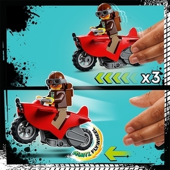 Конструктор LEGO City Stuntz Каскадерське завдання "Напад Акули", 122 деталі (60342) - Pampik - 5