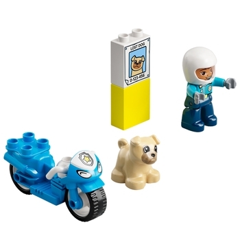 Конструктор LEGO DUPLO Поліцейський мотоцикл, 5 деталей (10967) - Pampik - 3