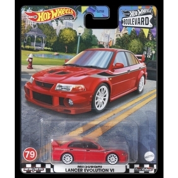 Колекційна модель Hot Wheels машинки Mitsubishi Lancer Evolution VI серії "Преміальні автівки", 1:64 (GJT68/HKF26) - Pampik - 6