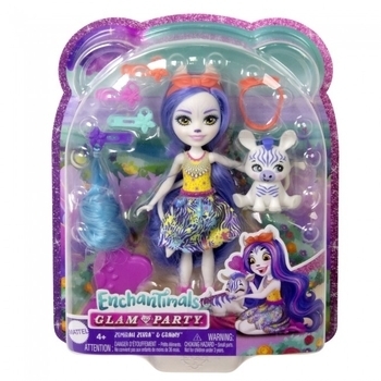 Ігровий набір Enchantimals "Гламурні зачіски Зебри Земери" (HNV28) - Pampik - 5