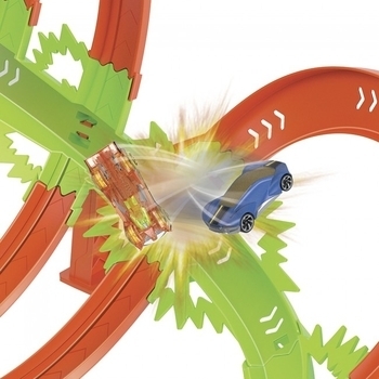 Трек Hot Wheels "Гігантська петля "Шалені зіткнення"", 33х60,5х10,5 см (HNL97) - Pampik - 6