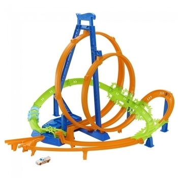 Трек Hot Wheels "Гігантська петля "Шалені зіткнення"", 33х60,5х10,5 см (HNL97) - Pampik - 2