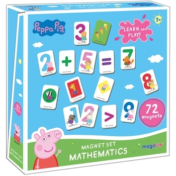 Набір магнітів Magdum Свинка Пеппа Математика, 72 шт. (МЕ 5031-11) - Pampik
