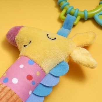 Брязкальце м'яке KS Kids з прорізувачем Жираф (KA10810-HC) - Pampik - 5