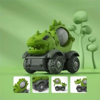 Конструктор Beiens Динозавр зелений (бетонозмішувач) (QL4007C) - Pampik - 3