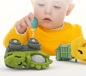 Конструктор Beiens Динозавр зелений (бетонозмішувач) (QL4007C) - Pampik - 2