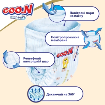 Підгузки-трусики Goo.N Premium Soft 6/XXL (15-25 кг), 60 шт. - Pampik - 7