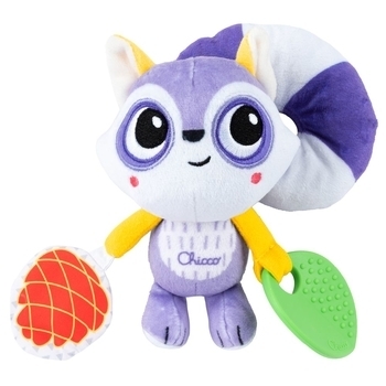 М'яка іграшка-брязкальце Chicco Єнот (11563.00) - Pampik