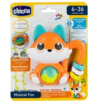 Игрушка-погремушка музыкальная Chicco Лисичка (11589.00) - Pampik - 3