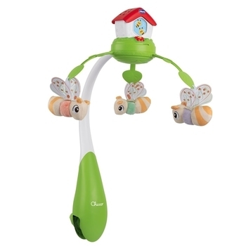 Мобіль-проектор на ліжечко 3 в 1 Chicco Бджолиний будиночок (11080.00) - Pampik