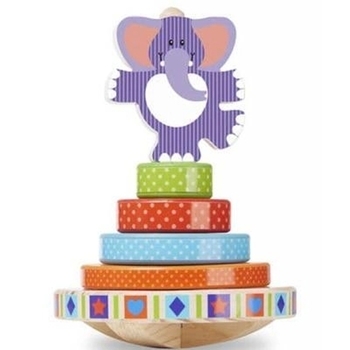 Деревянная пирамидка-баланс Melissa&Doug Слоненок (MD30127) - Pampik - 2