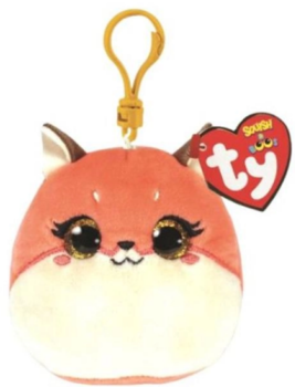 Мягкая игрушка TY Squish-A-Boos Лисичка Roxie, 12 см (39560) - Pampik