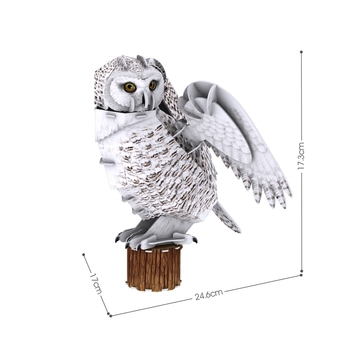 Тривимірна головоломка-конструктор CubicFun Зниклі тварини Сніжна сова (DS1079h) - Pampik - 3