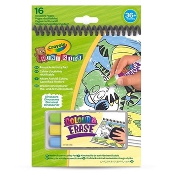 Розмальовка багаторазова Crayola Mini Kids Динозаври, 16 стор. (81-1499-2) - Pampik - 3
