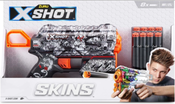 Скорострільний бластер Zuru X-Shot Skins Flux Illustrate, 8 патронів (36516D) - Pampik - 6