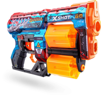 Скорострільний бластер Zuru X-Shot Skins Dread Apocalypse, 12 патронів (36517G) - Pampik - 2