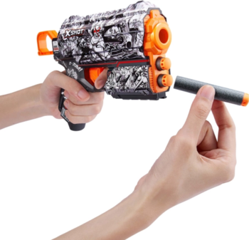 Скорострільний бластер Zuru X-Shot Skins Flux Illustrate, 8 патронів (36516D) - Pampik - 3