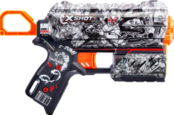 Скорострільний бластер Zuru X-Shot Skins Flux Illustrate, 8 патронів (36516D) - Pampik