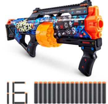 Скорострільний бластер Zuru X-SHOT Skins Last Stand Game Over (16 патронів) (36518A) - Pampik - 3