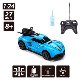Автомобіль на радіокеруванні Sulong Toys Spray Car Sport, 1:24, блакитний (SL-354RHBL) - Pampik - 9