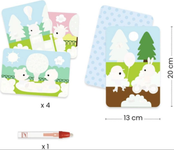 Художній комплект Djeco для малювання водою "В парку" (DJ09075) - Pampik - 5