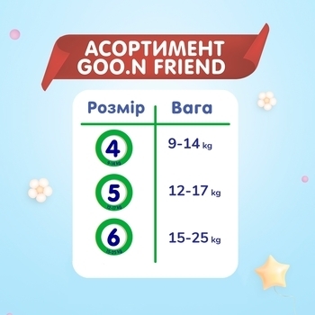 Трусики-підгузки Goo.N Friend 6/XL+ (15-25 кг), 20 шт. - Pampik - 3