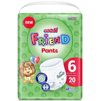 Трусики-підгузки Goo.N Friend 6/XL+ (15-25 кг), 20 шт. - Pampik