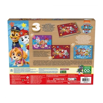Пазл дерев'яний 3 в 1 Spin Master Щенячий патруль, 72 елементи (SM98297/6066794) - Pampik - 7