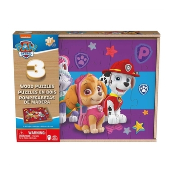 Пазл дерев'яний 3 в 1 Spin Master Щенячий патруль, 72 елементи (SM98297/6066794) - Pampik - 5
