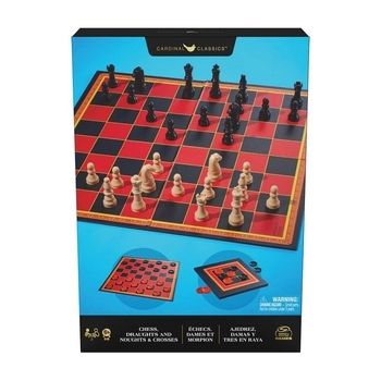 Набір з трьох настільних ігор Spin Master Шахи, шашки та хрестики-нолики (SM98377/6065336) - Pampik - 7