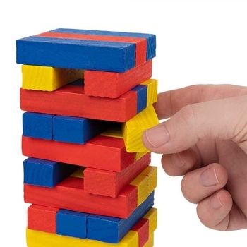 Настільна гра Spin Master Дженга з кольоровими брусочками (SM98365/6065320) - Pampik - 2